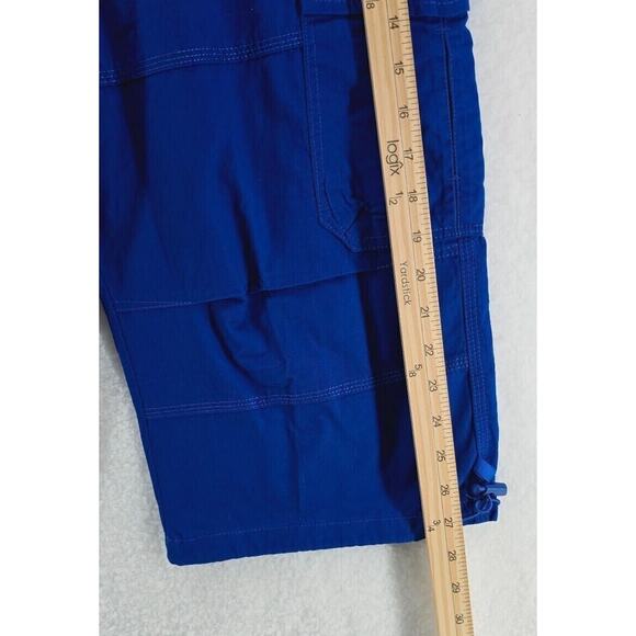 NWT MagcoMsen Cargo Long Shorts Men Size 32 Royal Blue Streetwear Gorpcore Beach - Picture 3 of 10